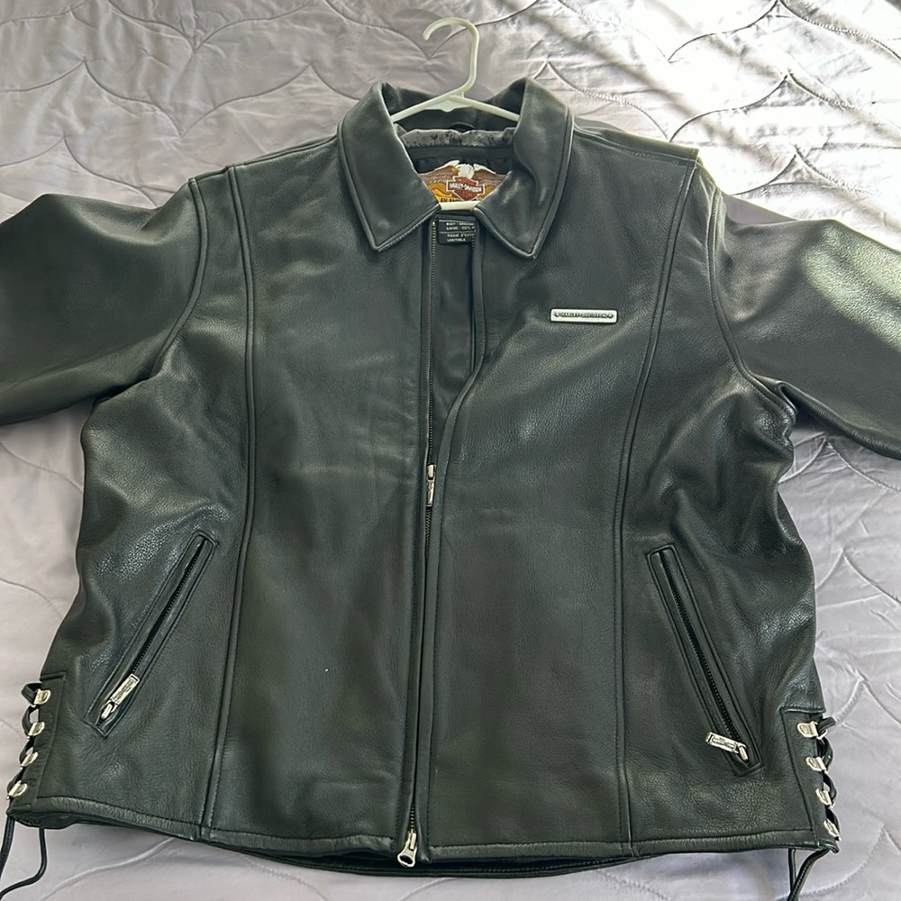 Harley Davidson genuine leather men's black XL jacket